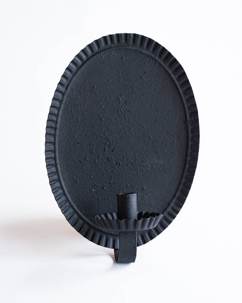 Black Oval Sconce