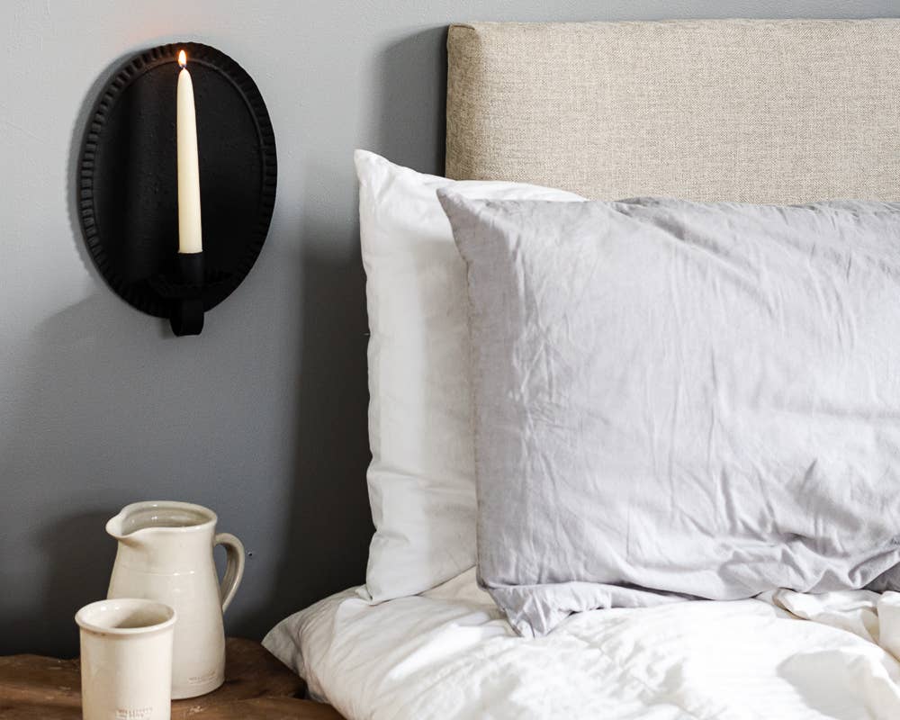 Black Oval Sconce