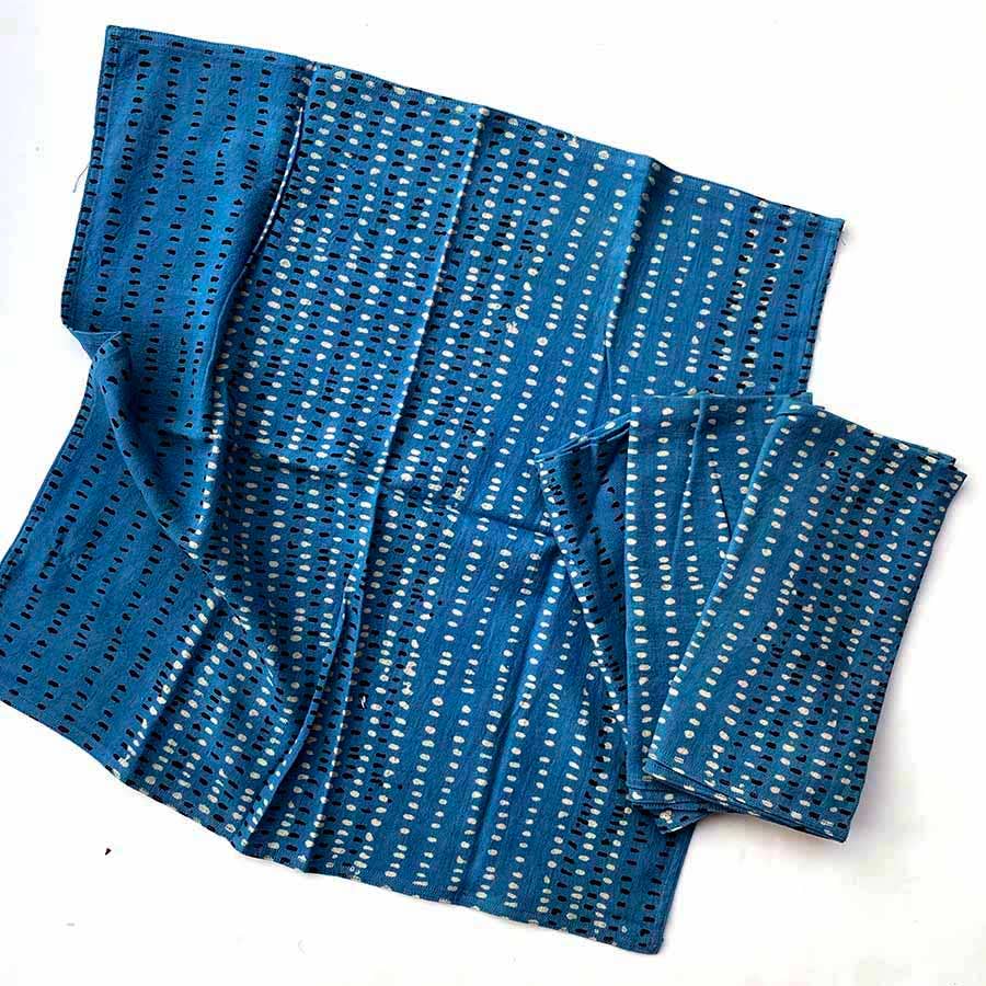 Organic Block-Print Napkin Set | Dash