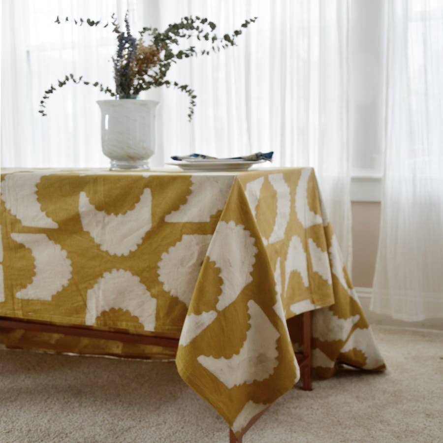 Organic Cotton Tablecloth | Golden Rays