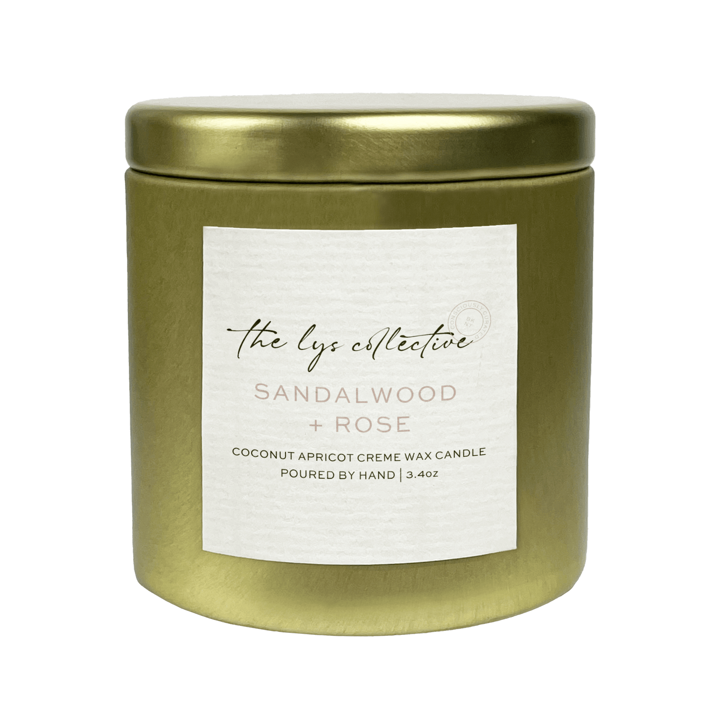 The Lys Collective Candle | Sandalwood + Rose